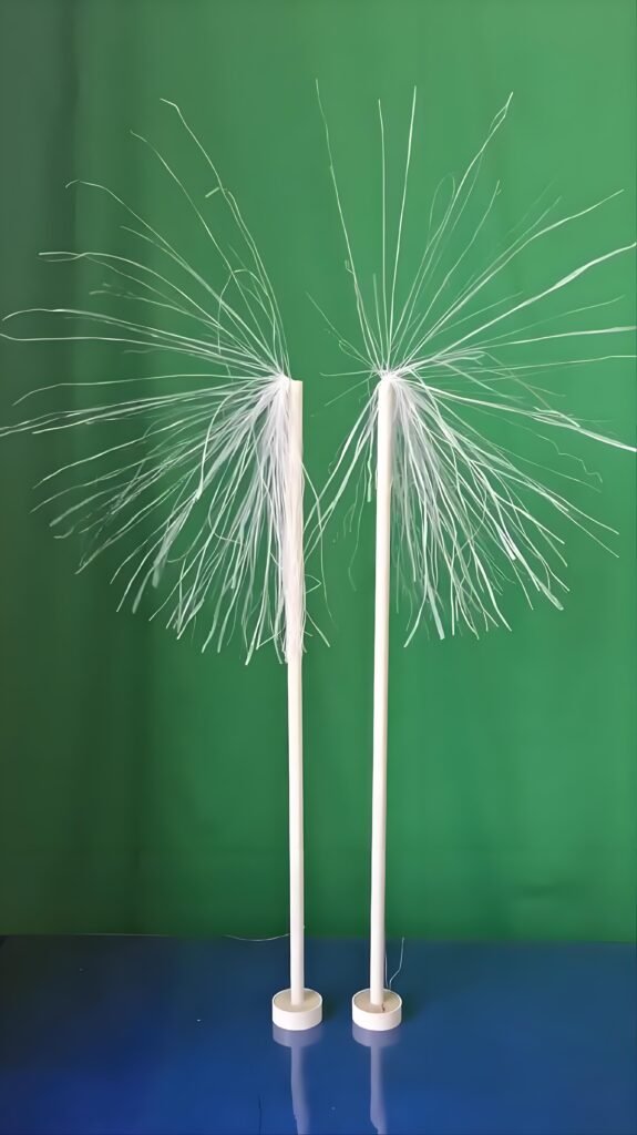 Static elimination method for PVC pipes