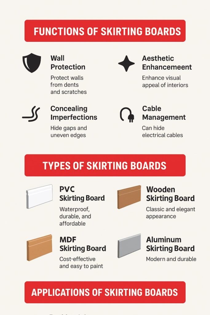 PVC skirting board