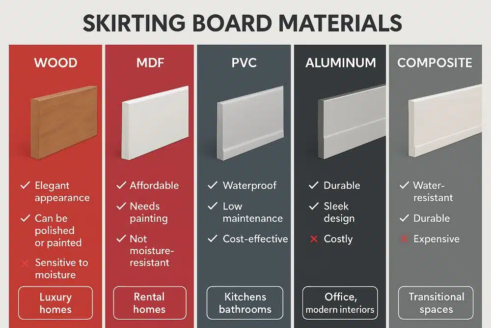 materiales para zócalos