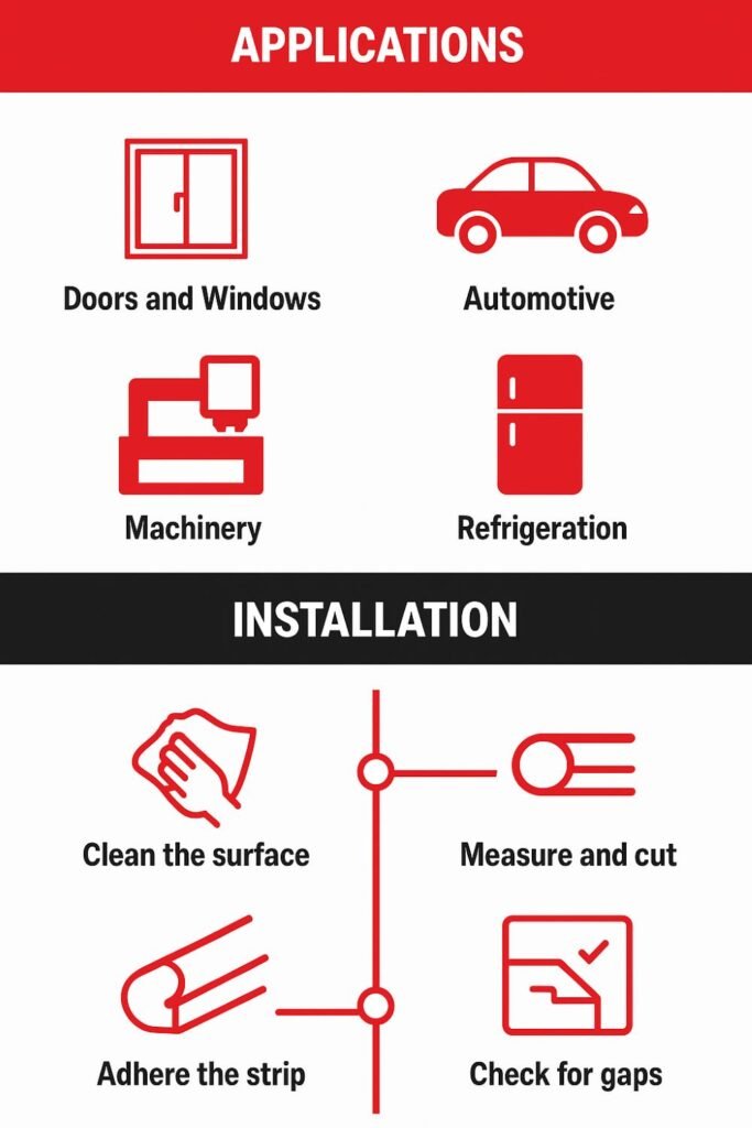 PVC sealing strips