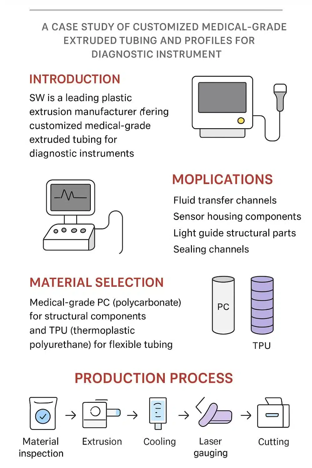 plastic extrusion for medical equipment