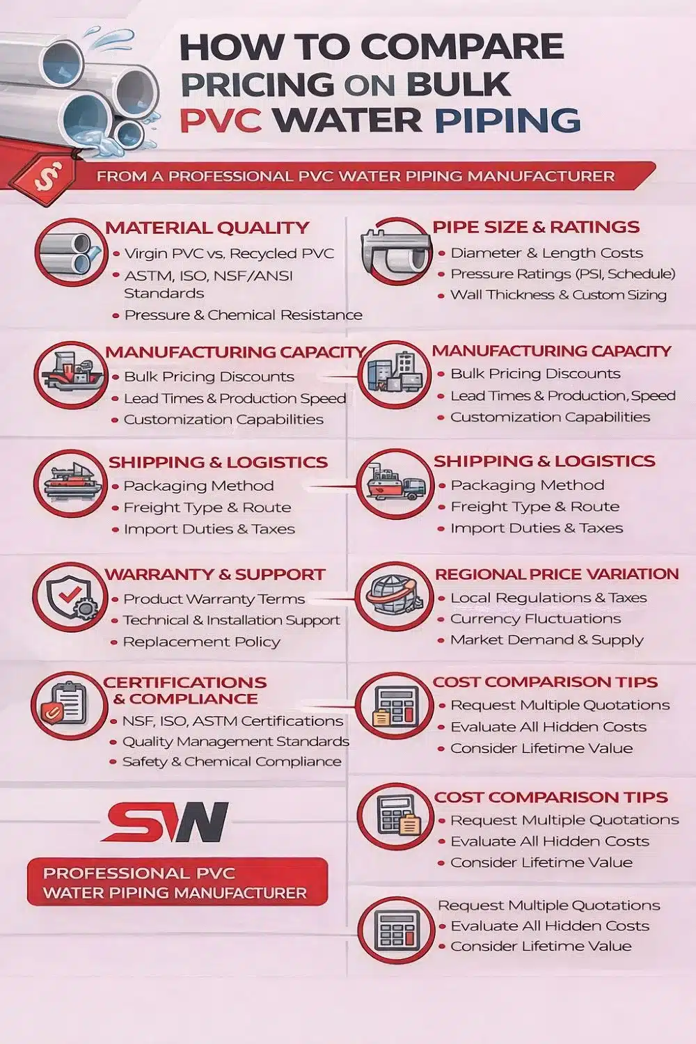 PVC Water Piping Price