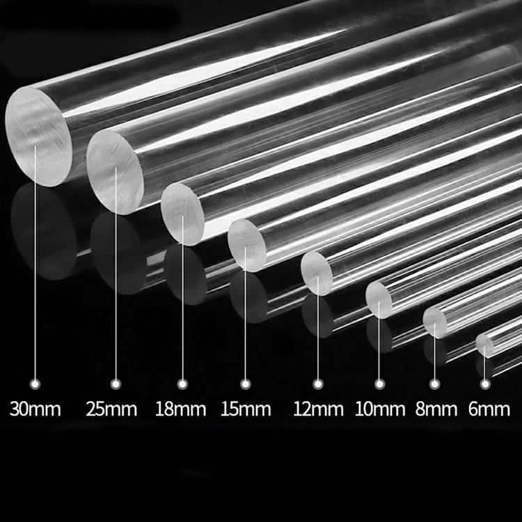 Acrylic Round PMMA Rod Organic Rod Decorative Round Rod