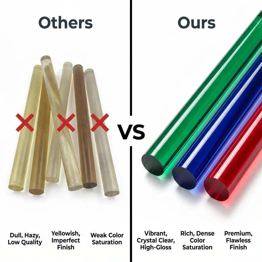 ⁦Colored Acrylic Rod with Over 93% Light Transmittance PMMA Rod⁩ - الصورة ⁦3⁩