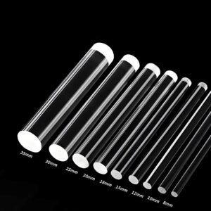 Clear PMMA Rod Factory Custom Sizes 8-35MM Acrylic Rods