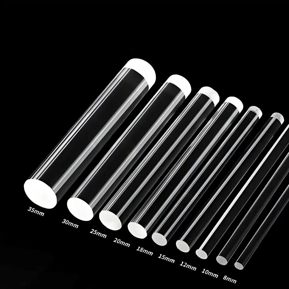Clear PMMA Rod Factory Custom Sizes 8-35MM Acrylic Rods