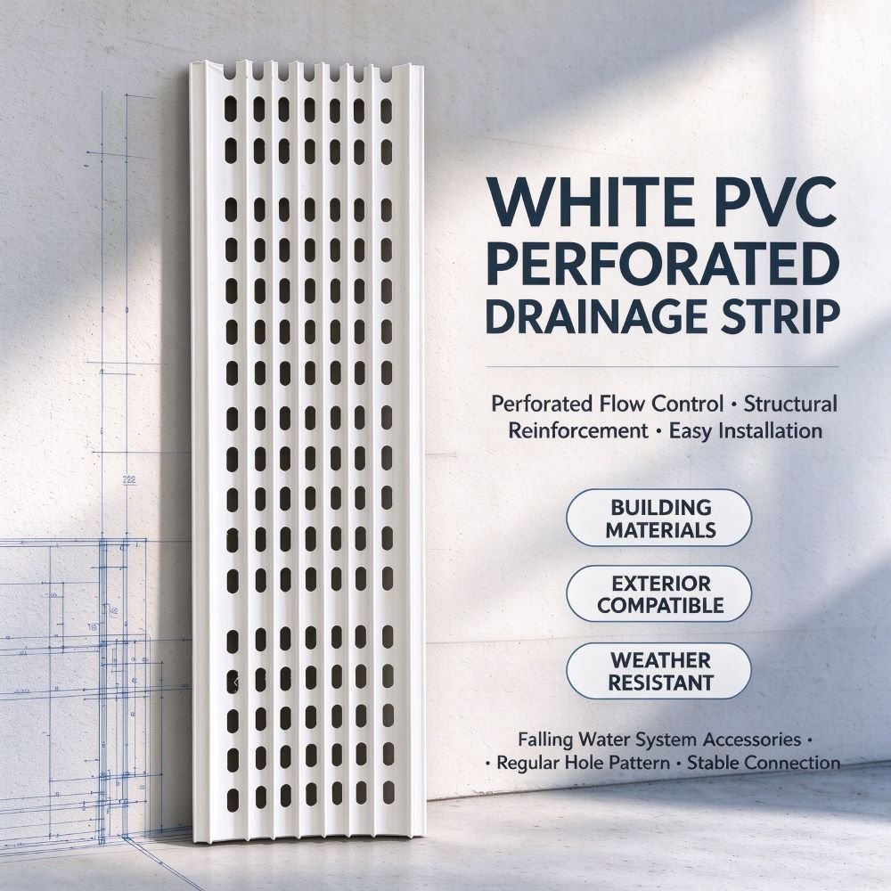PVC Rain Gutter Parts Drip Edge Leaf Guard Gutter Drainage strip