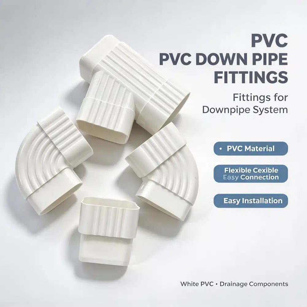 PVC Rain Gutter Parts PVC Flat Connector for Roof Rain Gutter – Bild 3