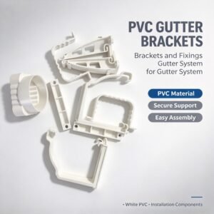PVC Rain Gutter Parts PVC Bracket For Roof Rain Gutter