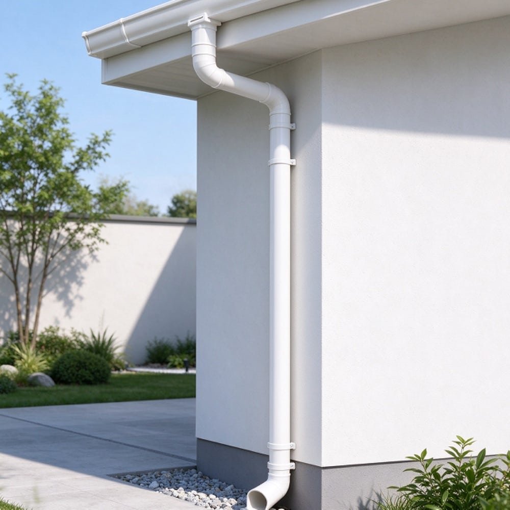 PVC Rain Gutter Systems for House Roof Plastic Gutter All Sizes
