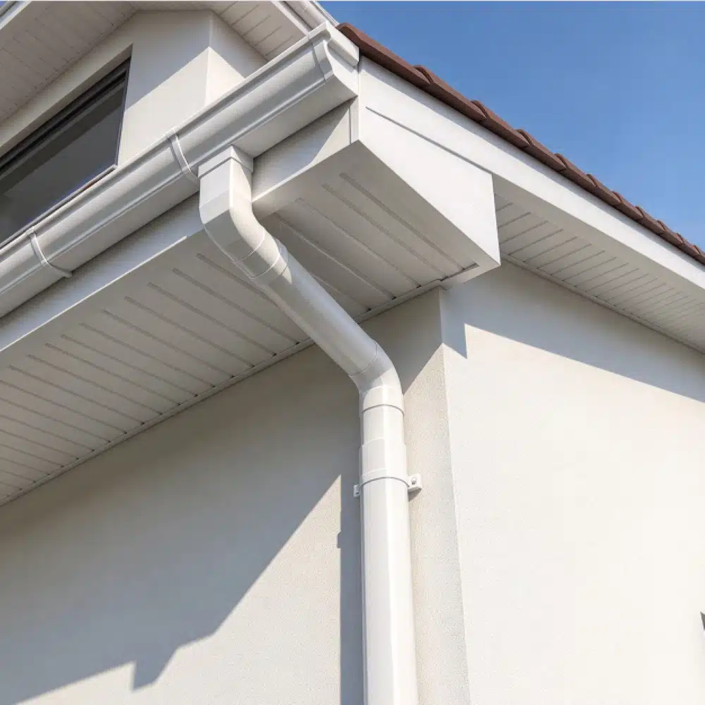 PVC Rain Gutter Systems House Roof Plastic Gutter Extrusion