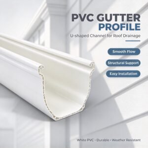 PVC Roof Drainage System Parts U-shaped Channel for Drainage